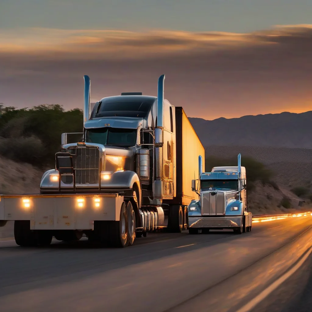 Trámite de fletes en plataforma sobre carretera federal hacia Nuevo León